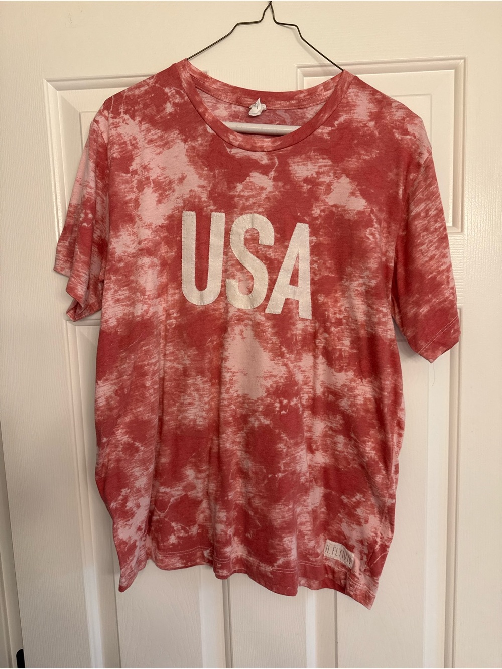 Alternative Red & White Tie-Dye Tee